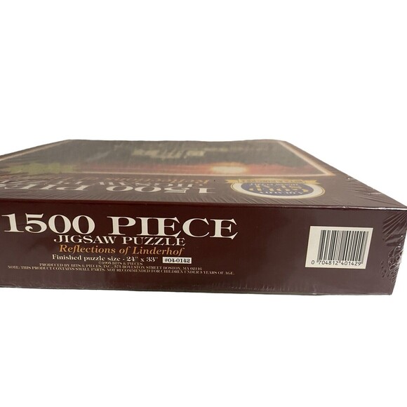 Reflections of Linderhof Castle Bavaria 1500 Piece Glow in Dark Puzzle - Sealed - Picture 9 of 15